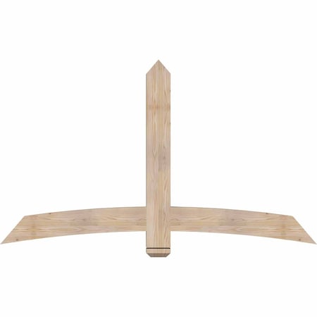 Ekena Millwork Bellingham Smooth Timber Gable Bracket, Douglas Fir, 72"W x 42"H x 3 1/2"D x 5 1/2"F, 14/12 Pitch GBW072X42X0406BEL00SDF